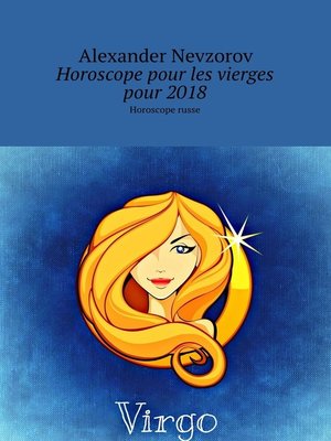 cover image of Horoscope pour les vierges pour 2018. Horoscope russe